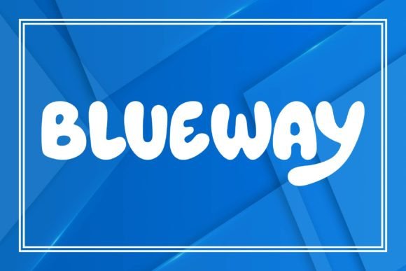 Blueway: A Modern Typographic Solution for Creative Projects