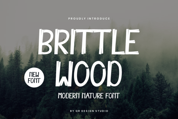 Brittle Wood Font: A Handcrafted Touch for Modern Branding