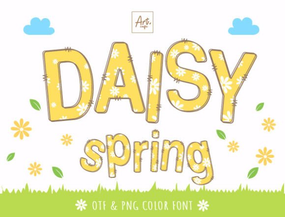 Daisy Spring Font: A Fresh and Playful Choice for Spring Designs