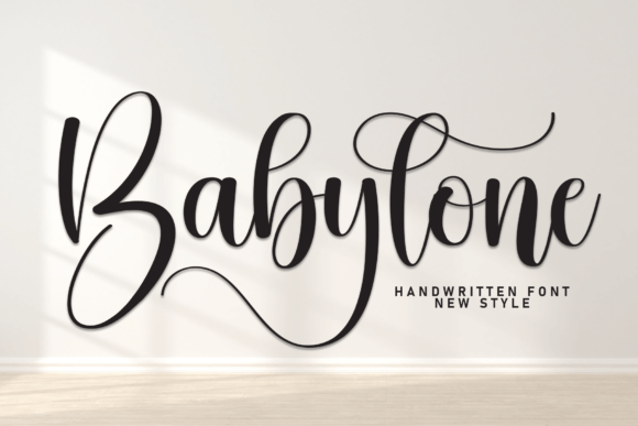 Discover the Beauty of Babylone: A Handwritten Font for Creative Expression