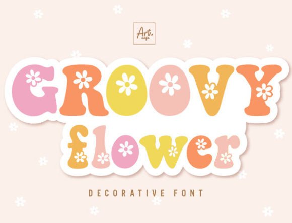 Groovy Flower: A Bold and Playful Font for Springtime Creativity