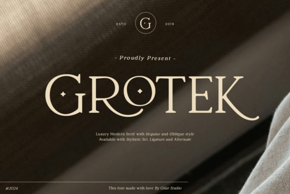 Grotek A Font: The Perfect Blend of Fancy and Modern Design
