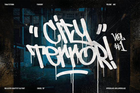 Introducing a New Realistic Graffiti Tag Font Inspired by City Terror