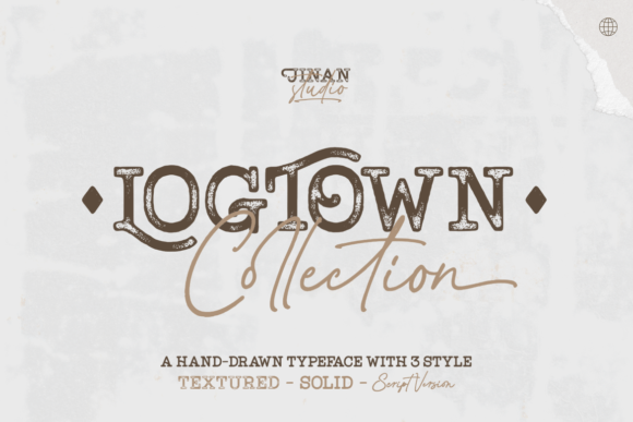 Logtown Font: Vintage Charm with a Rugged Edge
