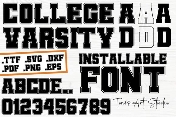 Varsity Font SVG: Timeless Collegiate Style