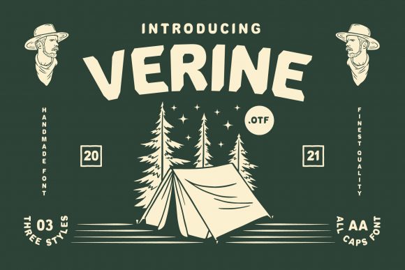 Verine: A Bold Vintage Font with Timeless Charm